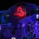 Inflatable Ghost 1.4m Polyester Yard Halloween Decor 3D Changing Face Moving Picture Frame - Tophatter Daily Deals