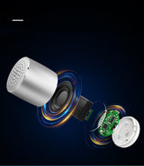 Bluetooth Small Speaker Steel Gun Heavy Bass Mobile Phone Mini 0 - Tophatter Daily Deals