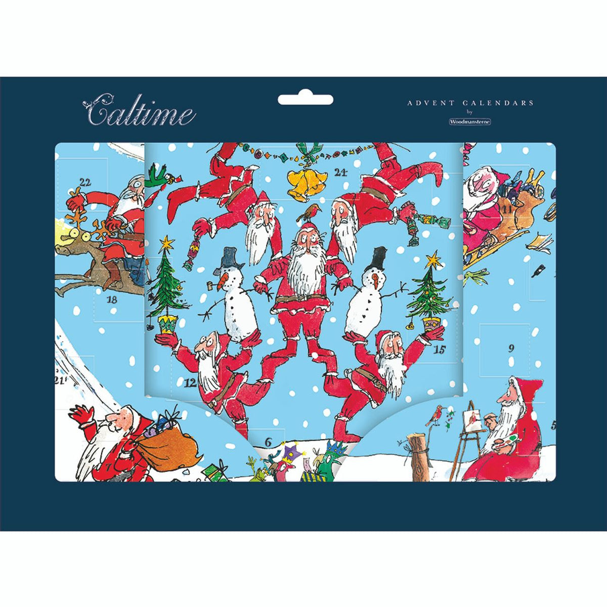Quentin Blake Active Santa Christmas Advent Calendar 3D Fold-Out Advent Calendar Advent Calendar - Tophatter Daily Deals