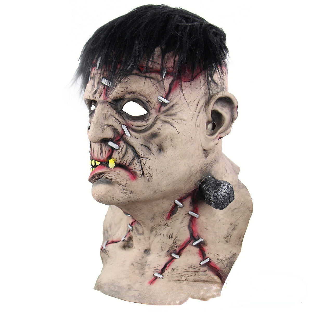 Halloween Mask Latex Full Head Scary Zombie Costume 3D Changing Face Moving Picture Frame - Tophatter Daily Deals