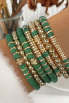 Vineyard Green St Patrick's Multi Layered Beaded Bracelet Set Bracelets - Tophatter Daily Deals