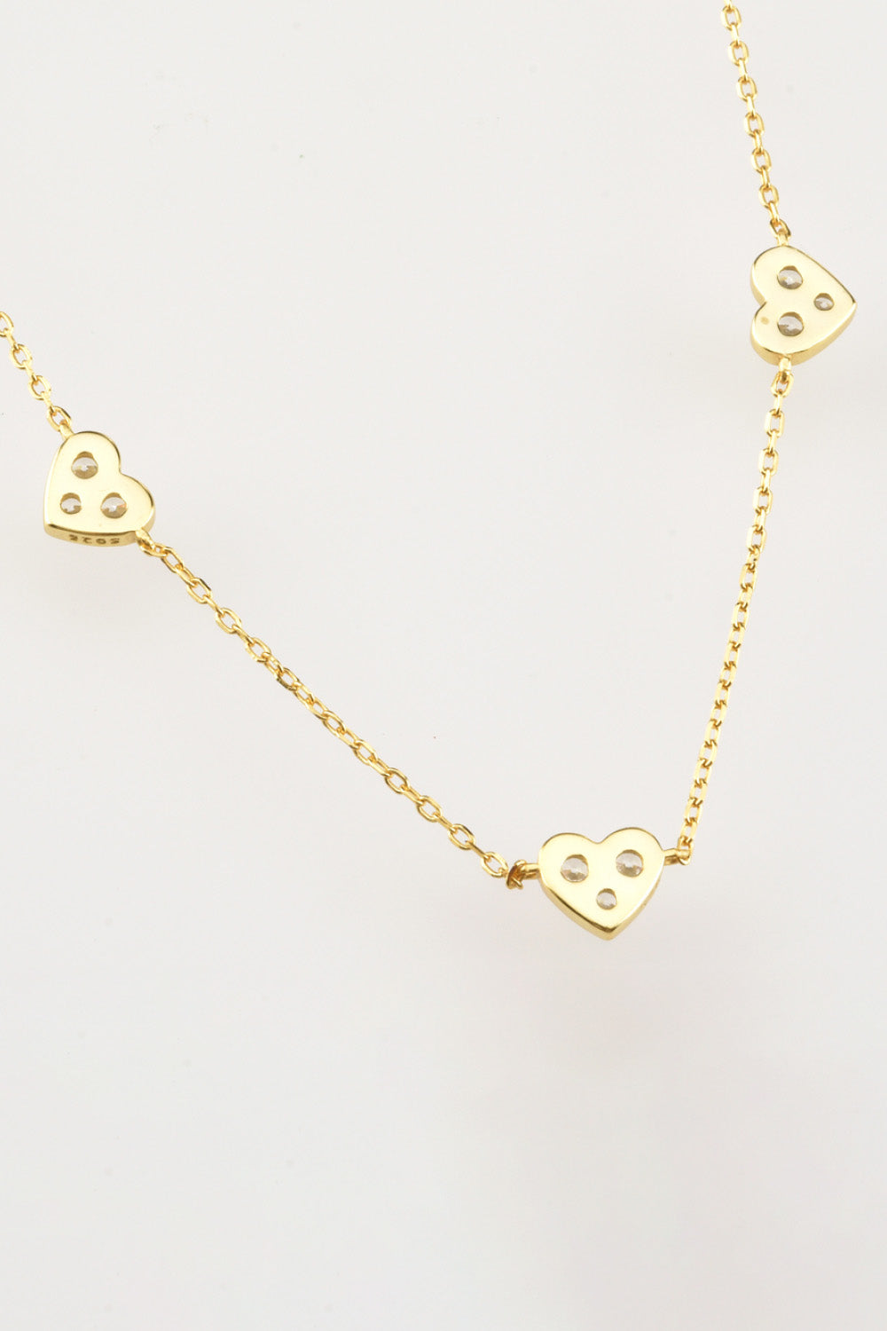 Inlaid Zircon Heart Necklace Necklaces - Tophatter Daily Deals