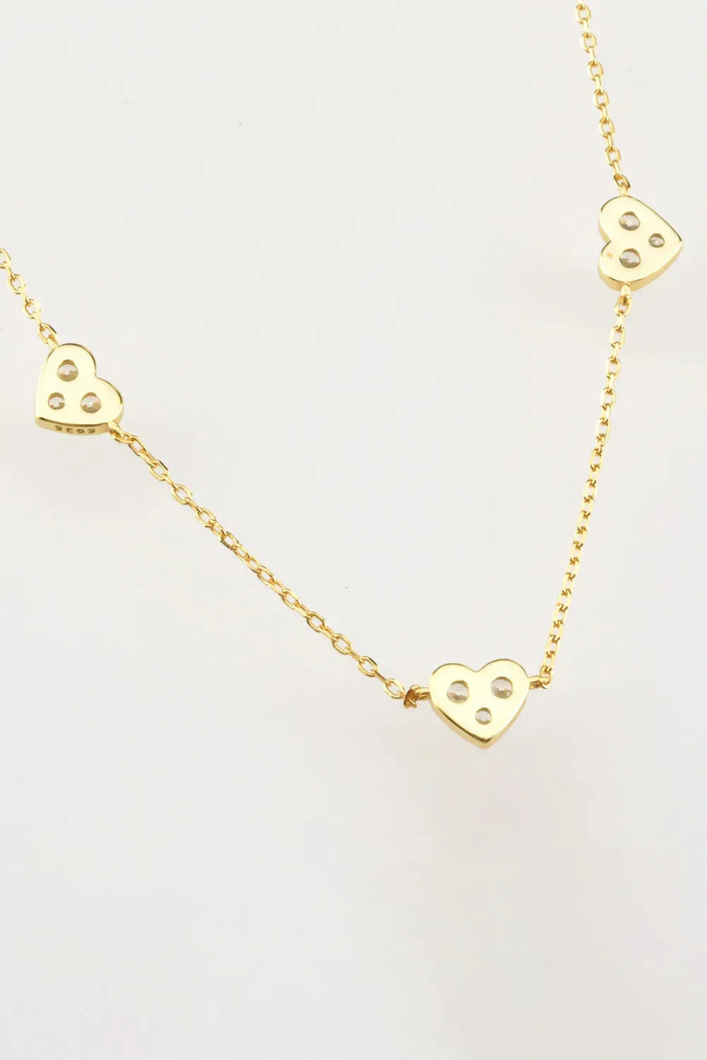 Inlaid Zircon Heart Necklace Necklaces - Tophatter Daily Deals