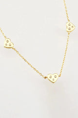 Inlaid Zircon Heart Necklace Necklaces - Tophatter Daily Deals
