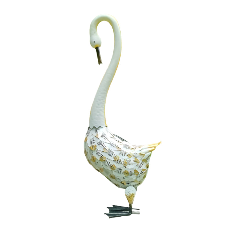 Solar Swan Garden Statue Outdoor Lawn Ornaments & Garden Sculptures - Tophatter Daily Deals