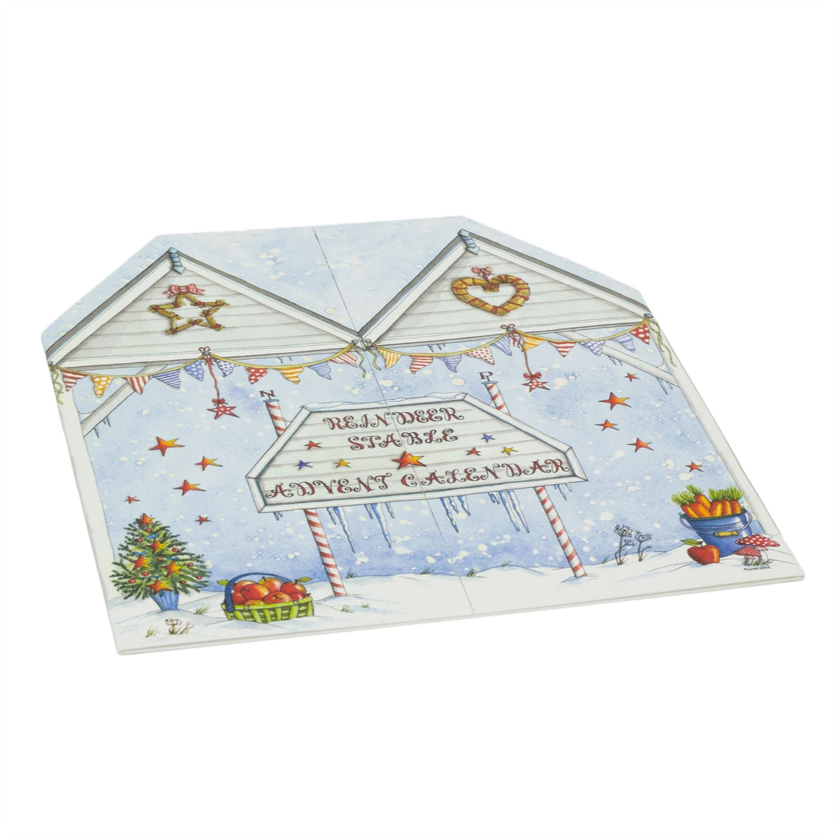 Reindeer Stables Christmas Advent Calendar | Slot-in Interactive Advent Calendar Advent Calendar - Tophatter Daily Deals