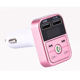 B2 car MP3 Bluetooth hands-free Rose gold 0 - Tophatter Daily Deals
