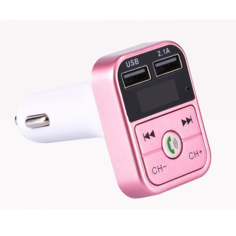 B2 car MP3 Bluetooth hands-free Rose gold 0 - Tophatter Daily Deals
