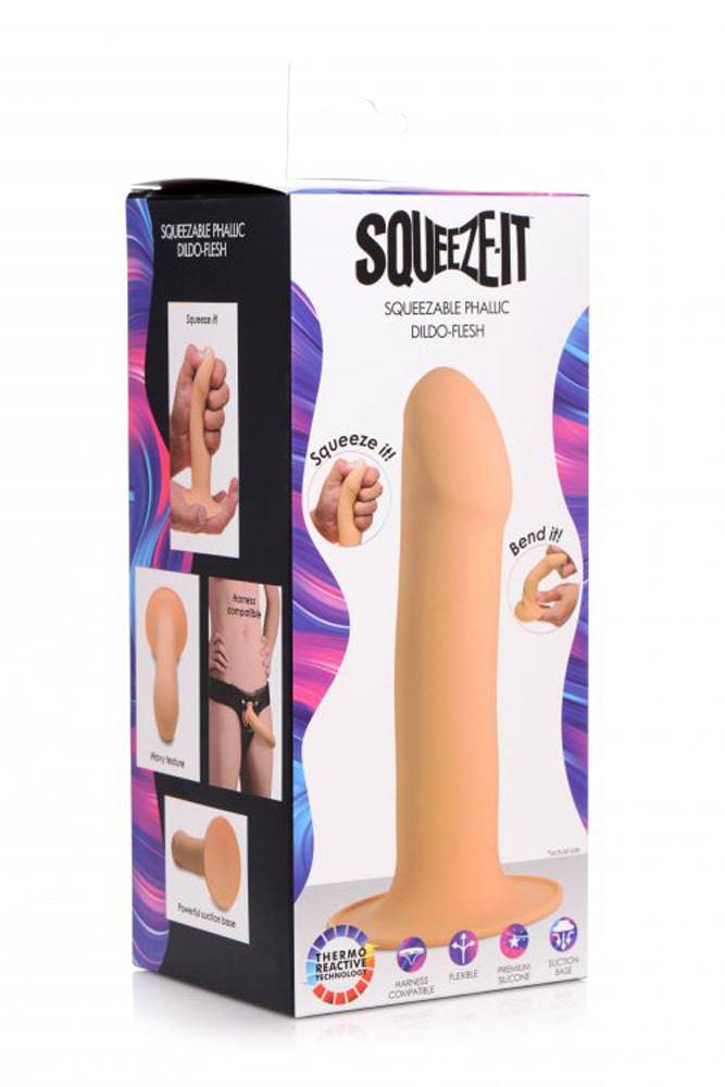 XR Brands - Squeeze-It - Squeezable Dildo - Beige Sex Toy - Tophatter Daily Deals