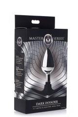 XR Brands - Master Series - Dark Invader Metal and Silicone Anal Plug Sex Toy - Tophatter Daily Deals