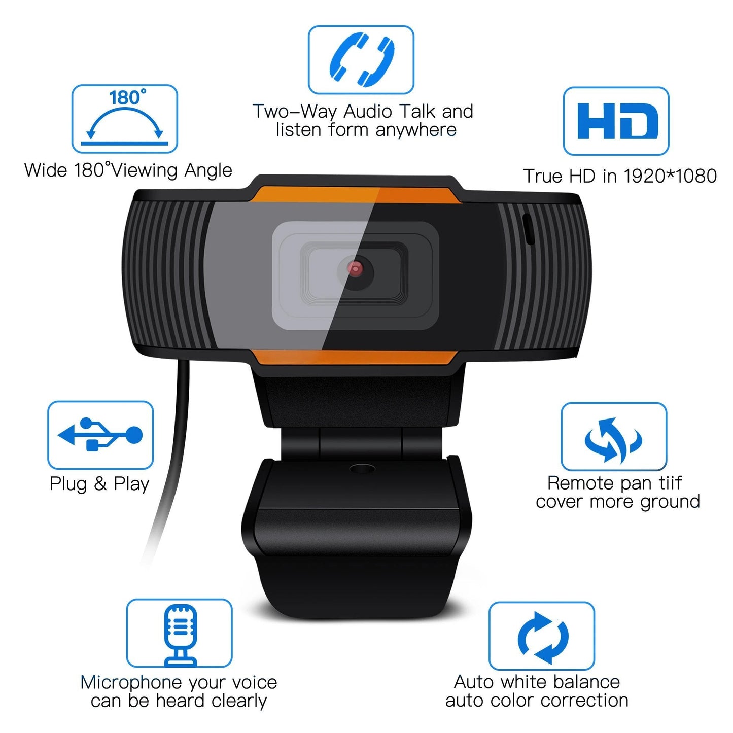 AGPTEK HD 1080P Auto Focusing Webcam with Microphone Webcam - Tophatter Daily Deals