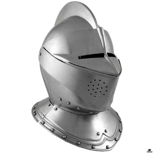 Medieval Knight's Close Helm Helmet - Tophatter Daily Deals