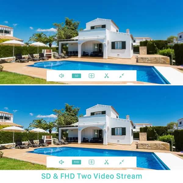 AI Human Detection Wireless Home Security Camera Security Cameras - Tophatter Daily Deals