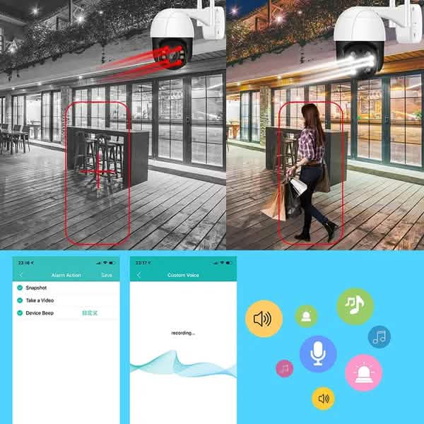 AI Human Detection Wireless Home Security Camera Security Cameras - Tophatter Daily Deals