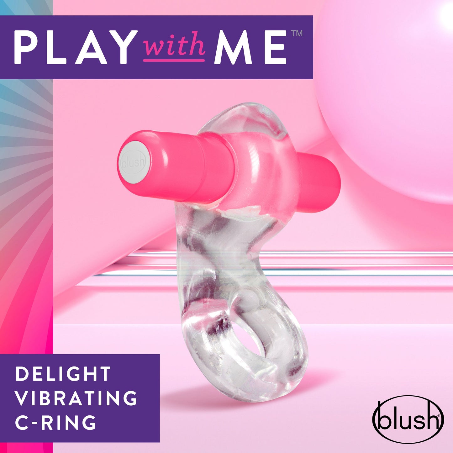 Play With Me Delight – Vibrating Cock Ring > Cock Ring > Vibrating - Tophatter Daily Deals