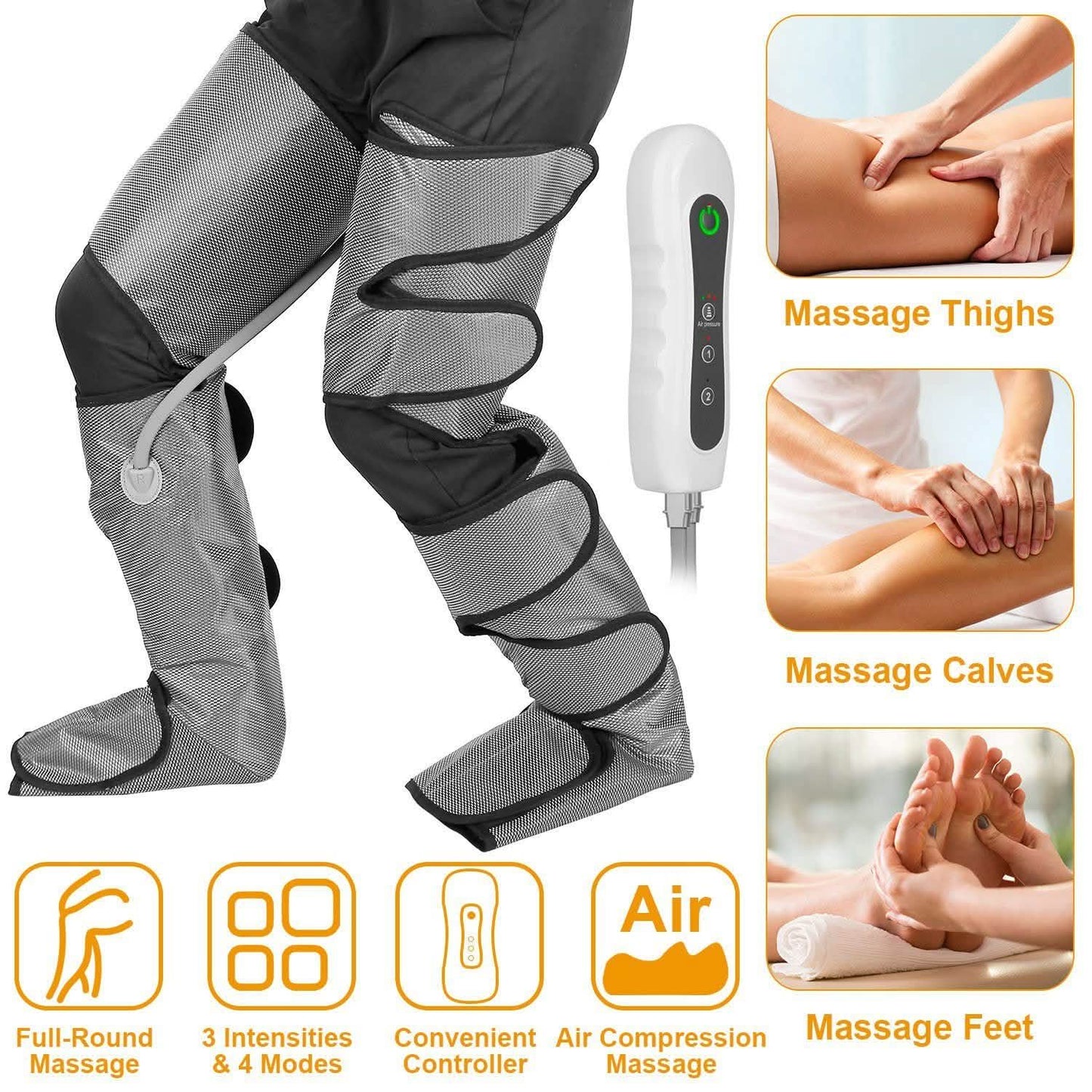 Air Compression Calf Feet Thigh Foot Massager Health & Wellness - Tophatter Daily Deals