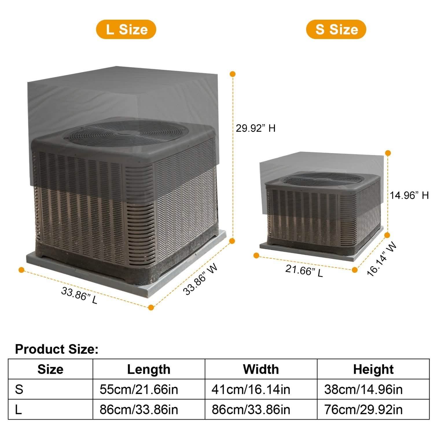 Air Conditioner Cover Outdoor Water-Resistant Home Improvement - Tophatter Daily Deals