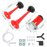 Air Horn Dual Trumpet 12V 115DB Automotive - Tophatter Daily Deals