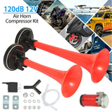 Air Horn Dual Trumpet 12V 115DB Automotive - Tophatter Daily Deals