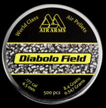 AIRARMS 4.5MM DIABOLO FIELD 8.4GR - 500'S - Tophatter's Army Deals BULLETS - Tophatter Daily Deals