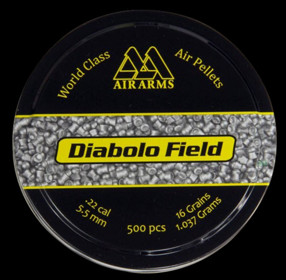 AIRARMS 5.5MM DIABOLO FIELD 16GR - 500'S - Tophatter's Army Deals BULLETS - Tophatter Daily Deals
