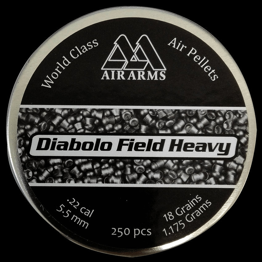 AIRARMS 5.5MM DIABOLO FIELD HEAVY 18GR - 250'S - Tophatter's Army Deals BULLETS - Tophatter Daily Deals