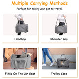 Airline Approved Rolling Pet Carrier with Telescopic Handle Shoulder Strap Pet Supplies - Tophatter Daily Deals