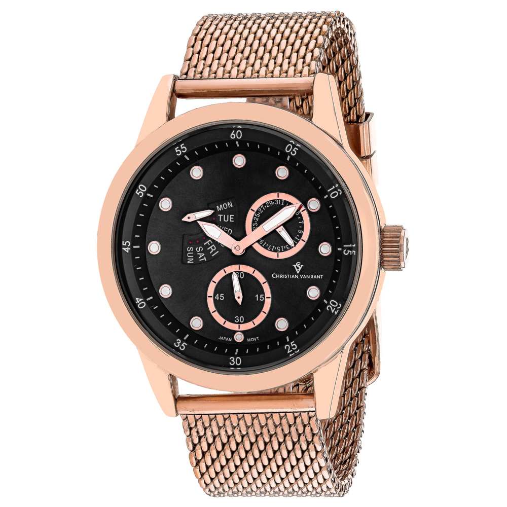 Christian Van Sant Men's Rio // CV8714 Black Watches - Tophatter Daily Deals
