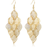 Aisansty Handmade Boho Super Lightweight Chandelier Dangle Drop Earring Gold Earrings - Tophatter Daily Deals