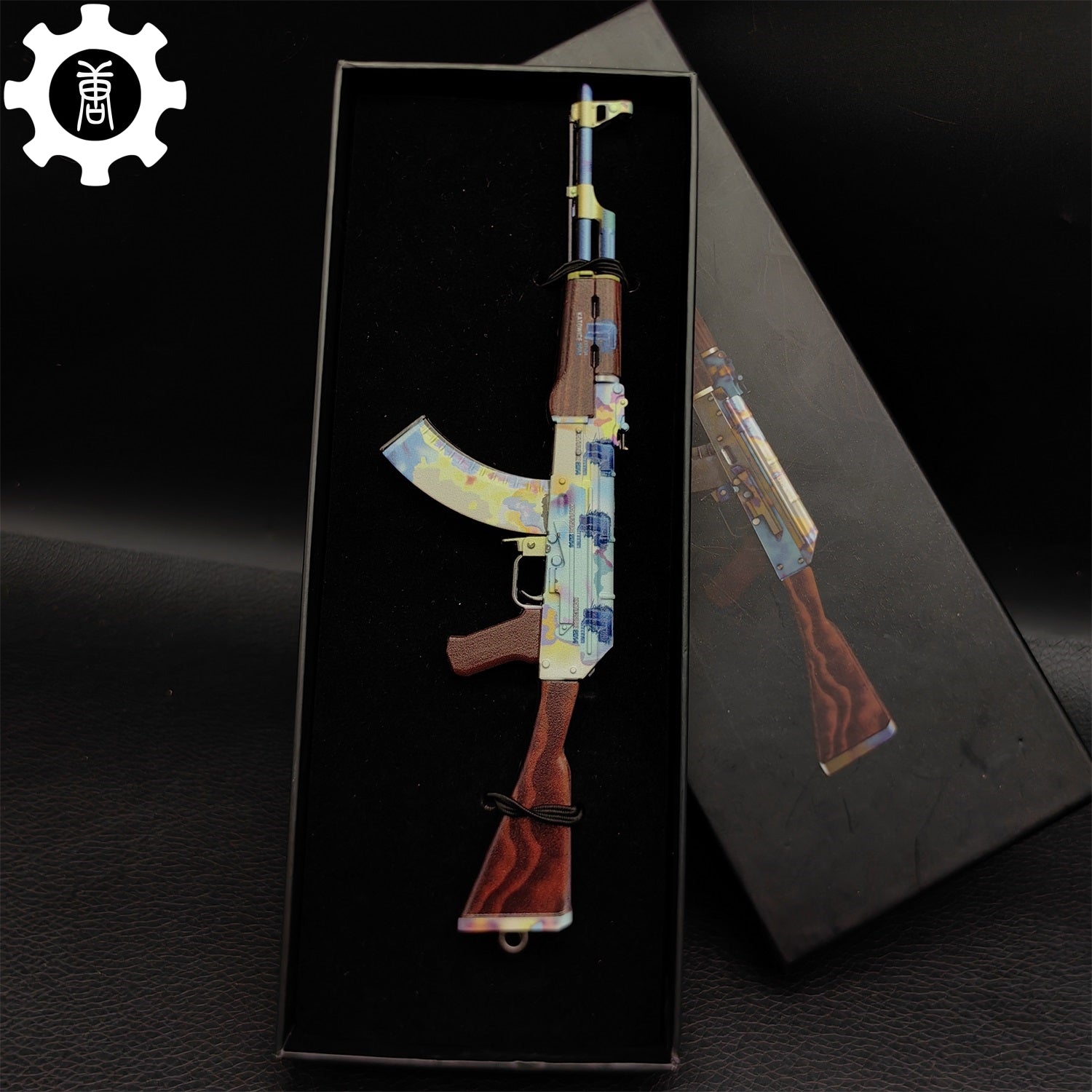 AK47 Neon Rider Case Hardened AK47 Vulcan Metal Gun Miniature AK Case Hardened Only - Tophatter Daily Deals
