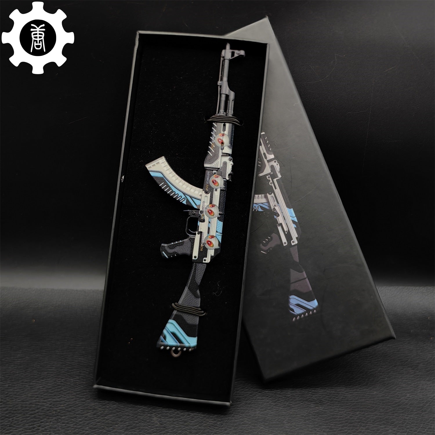 AK47 Neon Rider Case Hardened AK47 Vulcan Metal Gun Miniature AK47 Vulcan Only - Tophatter Daily Deals