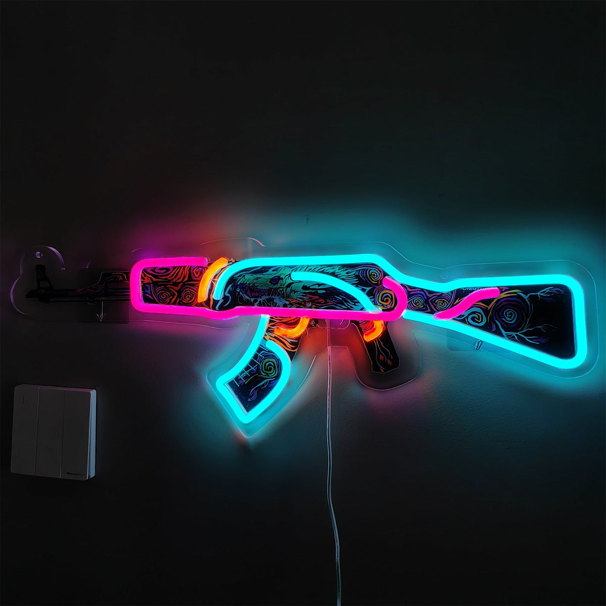 Customized AK47 Rare Skin Neon Light Game Room Decor - Tophatter Daily Deals