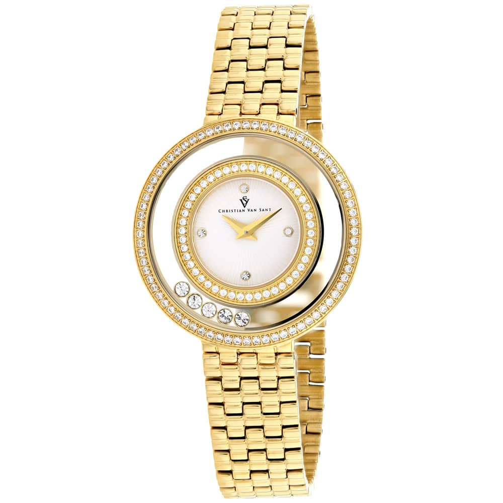 Christian Van Sant Women's Gracieuse // CV4831 White Watches - Tophatter Daily Deals