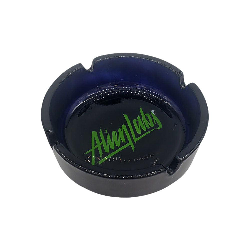 Alien Labs Glass Ashtray Black | Green Logo Ashtrays - Tophatter Daily Deals
