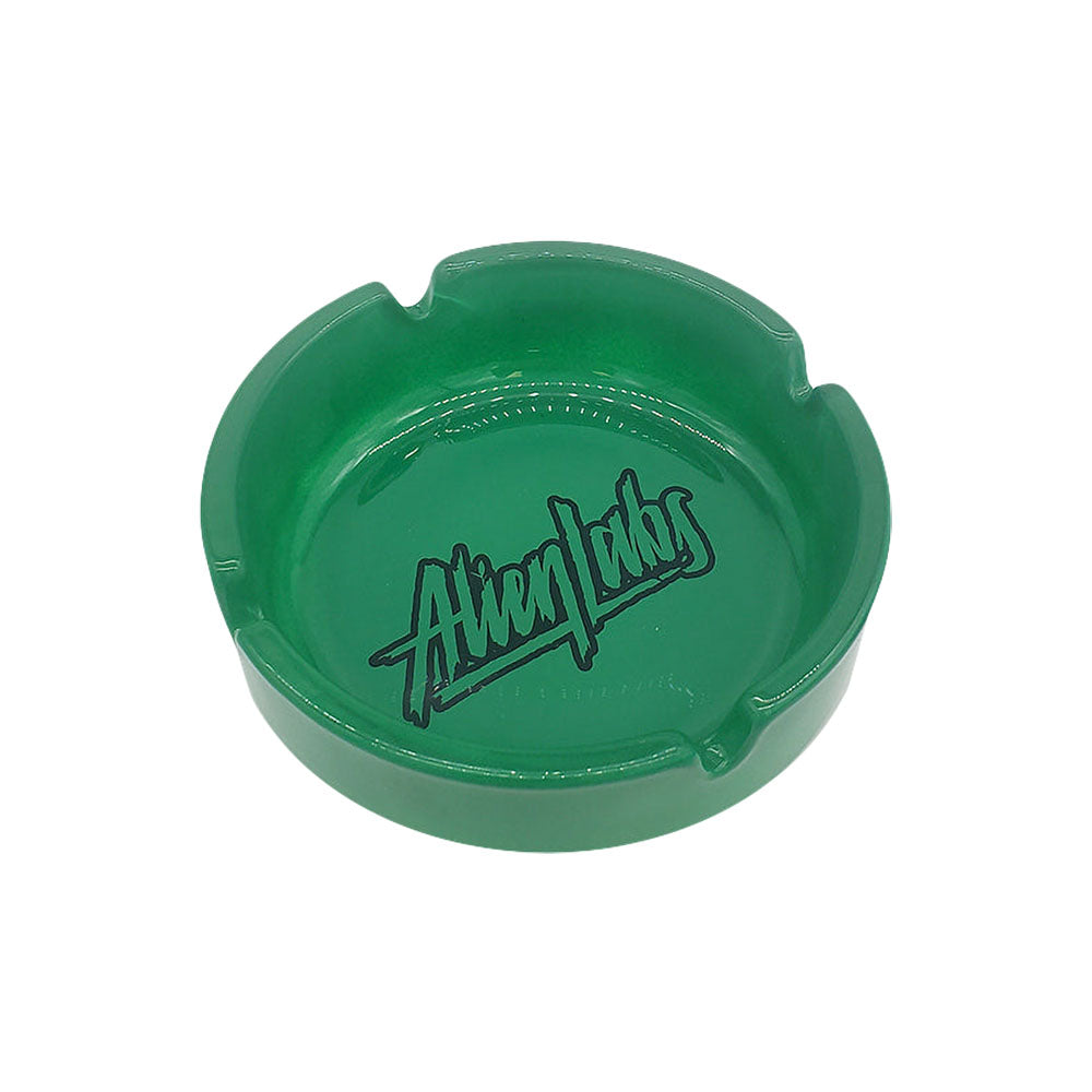 Alien Labs Glass Ashtray Green | Black Logo Ashtrays - Tophatter Daily Deals