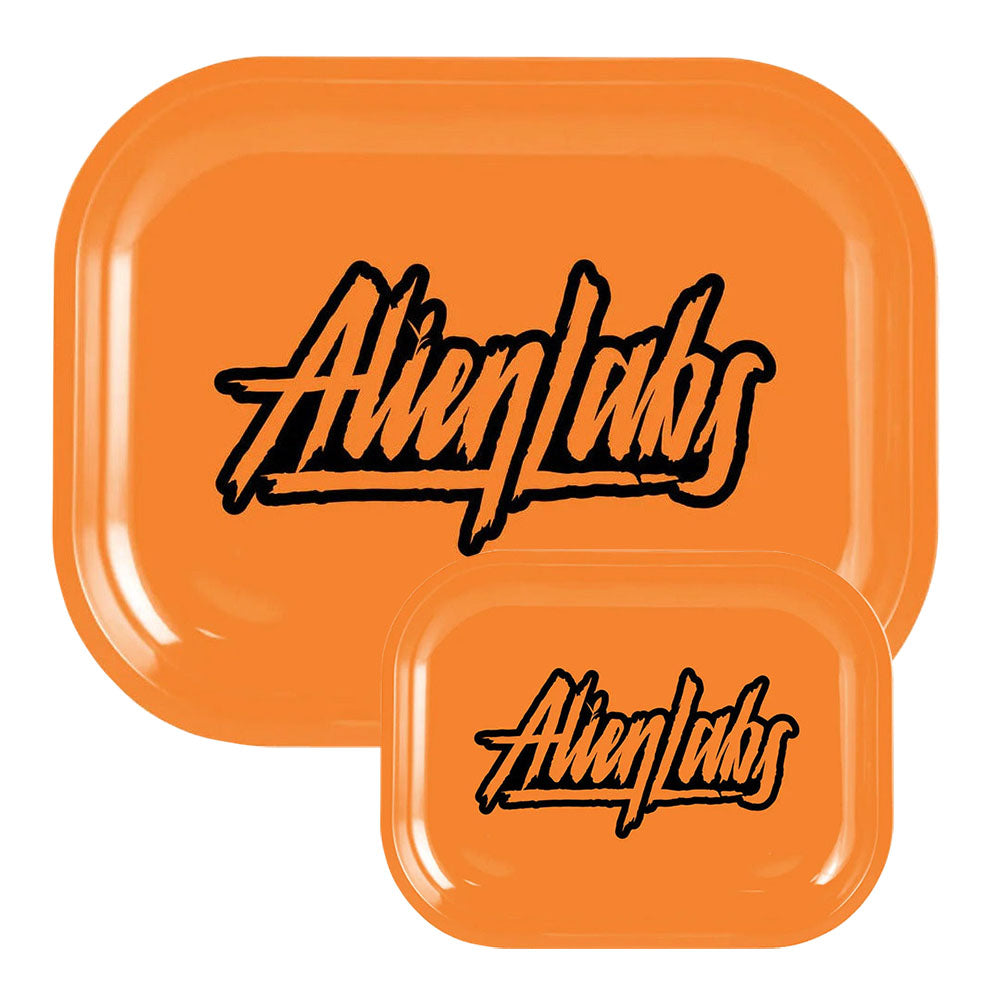Alien Labs Metal Rolling Tray | Orange Logo Rolling Trays - Tophatter Daily Deals