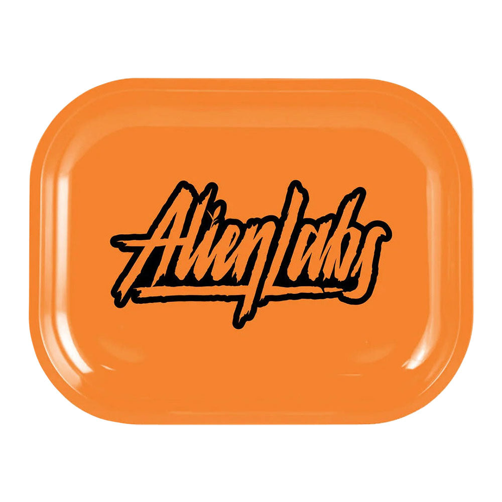 Alien Labs Metal Rolling Tray | Orange Logo Medium Rolling Trays - Tophatter Daily Deals