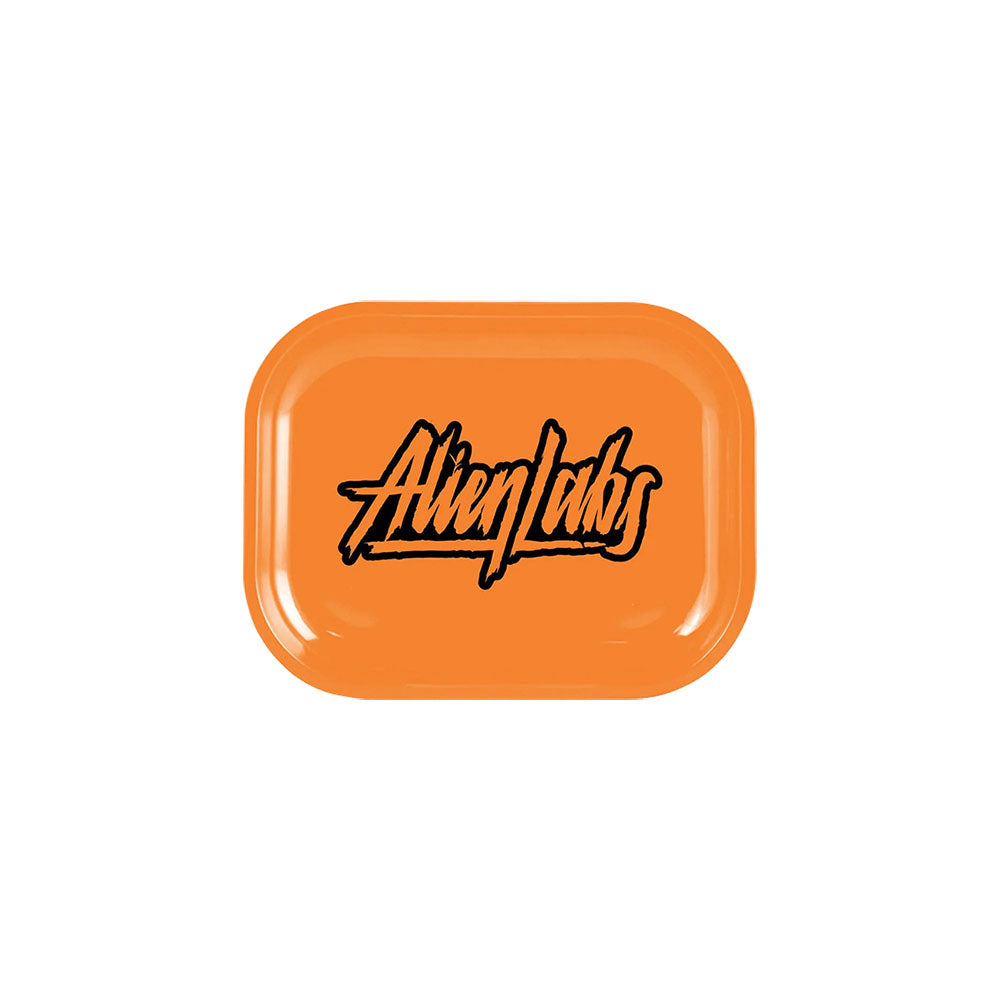 Alien Labs Metal Rolling Tray | Orange Logo Small Rolling Trays - Tophatter Daily Deals