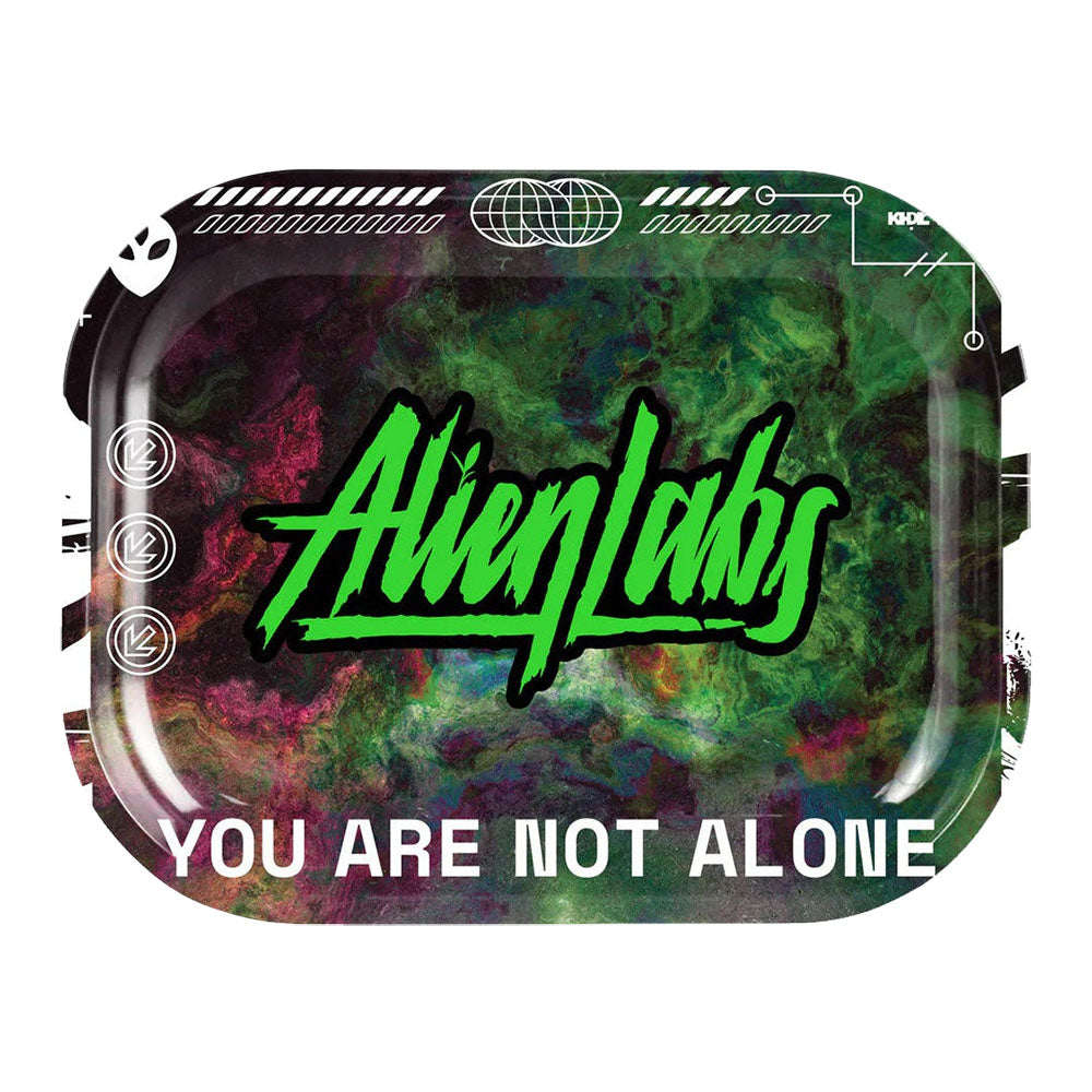 Alien Labs Metal Rolling Tray | You Are Not Alone Medium Rolling Trays - Tophatter Daily Deals