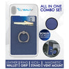 All-in-One Ring Grip Wallet and Magnetic Airvent Mount Combo Pack Phone Holder - Tophatter Daily Deals