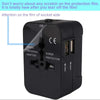 All-in-One Universal Travel Charger with Dual USB Charging Ports USB Charger - Tophatter Daily Deals