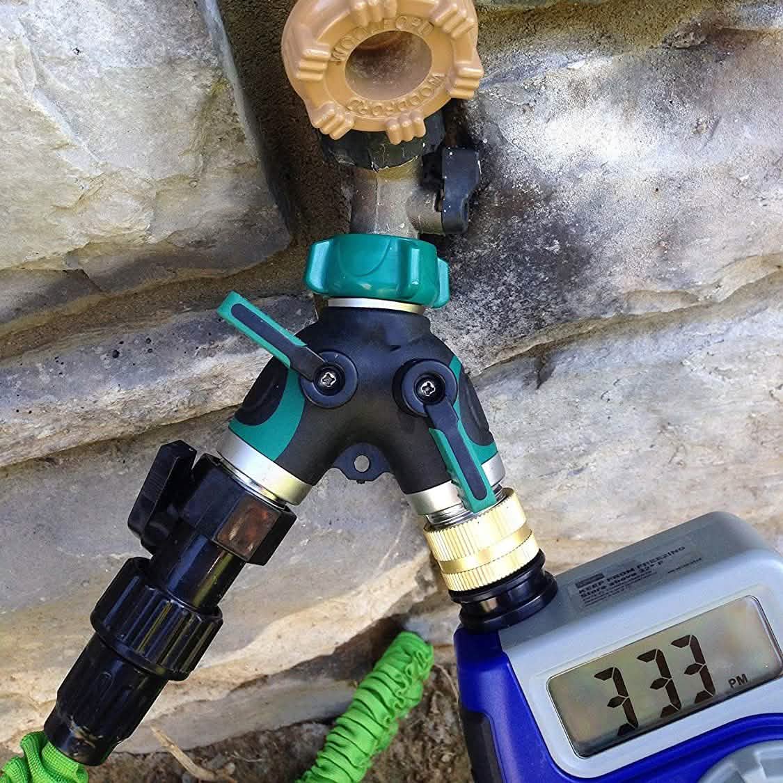 All Metal Body Garden Hose Splitter Garden & Patio - Tophatter Daily Deals