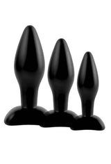 Pipedream - Anal Fantasy - Silicone Plug - Black - Assorted Sizes Sex Toy - Tophatter Daily Deals