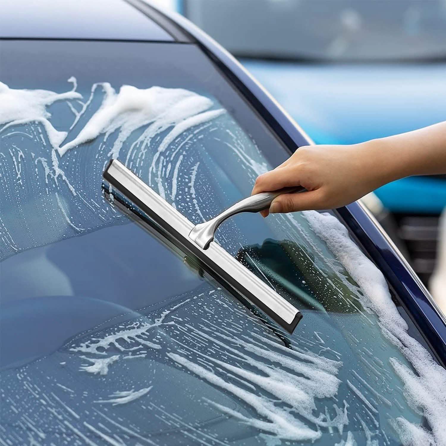 All Purpose Stainless Steel Squeegee Cleaner Bath - Tophatter Daily Deals