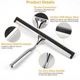 All Purpose Stainless Steel Squeegee Cleaner Bath - Tophatter Daily Deals