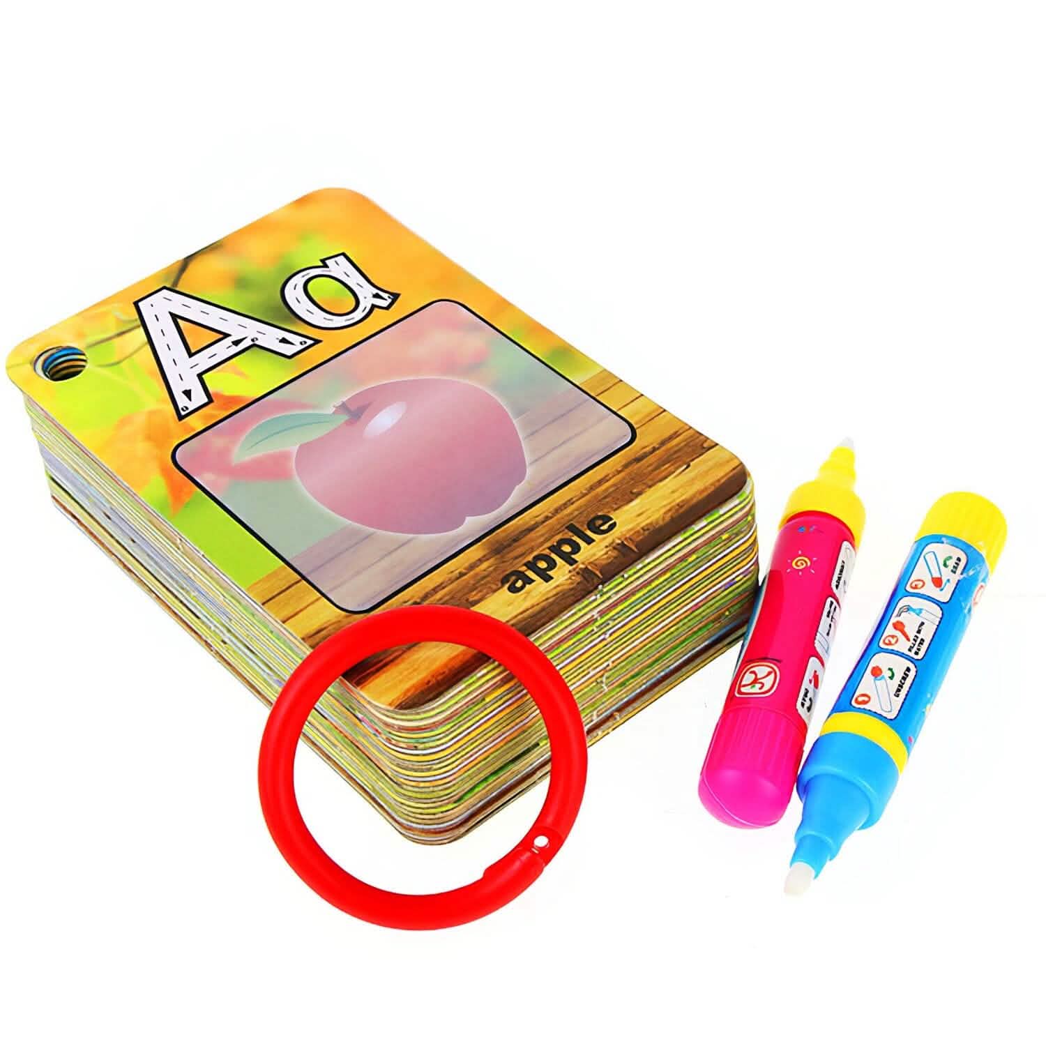 Alphabet Water Coloring Cards with 2 Magic Water Pens Toys & Games - Tophatter Daily Deals