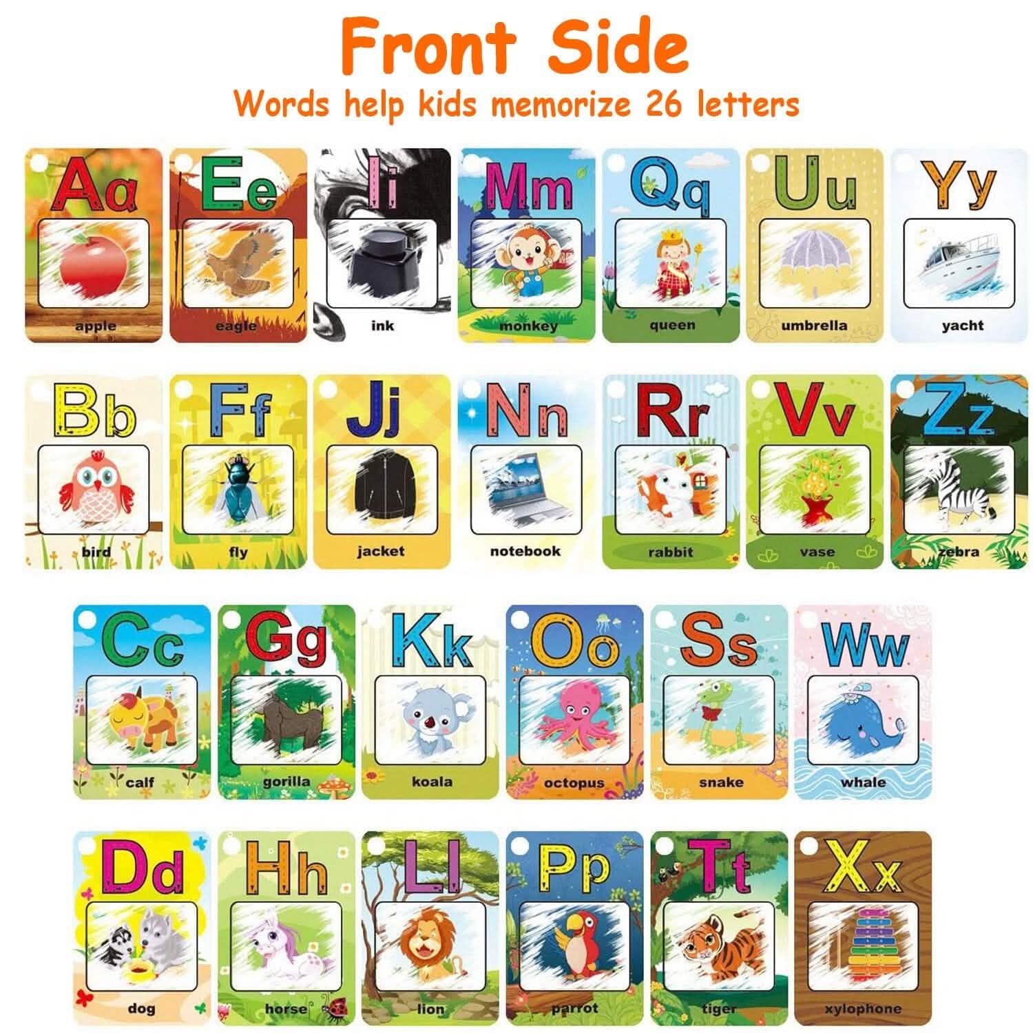 Alphabet Water Coloring Cards with 2 Magic Water Pens Toys & Games - Tophatter Daily Deals