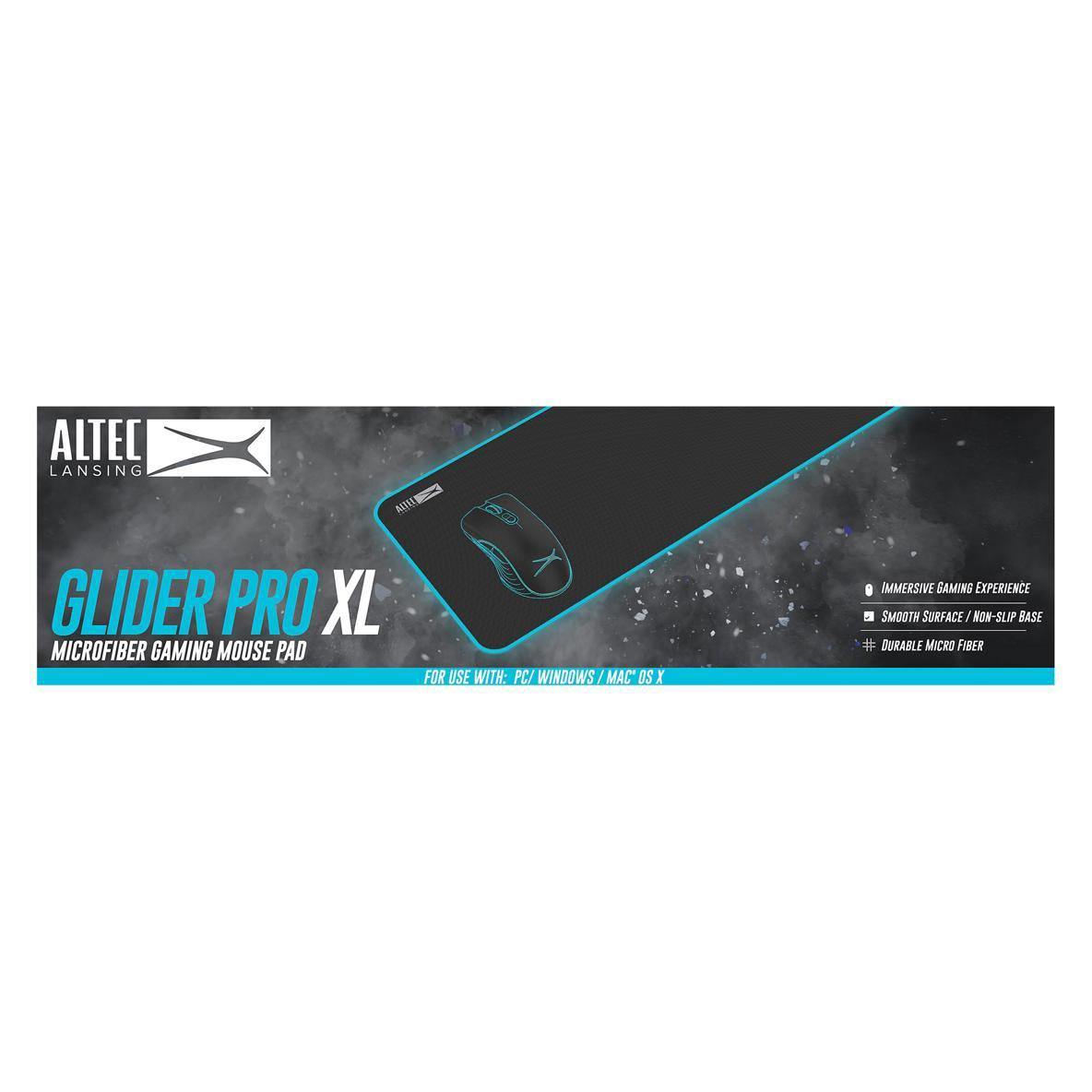 Altec Lansing - Glider Pro Gaming Mouse Pad - Black Gaming Mouse Pad - Tophatter Daily Deals