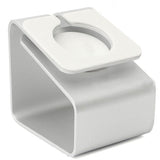 Aluminum Alloy Charger Dock Station Charging Stand Holder for Watch Silver Charging Station - Tophatter Daily Deals