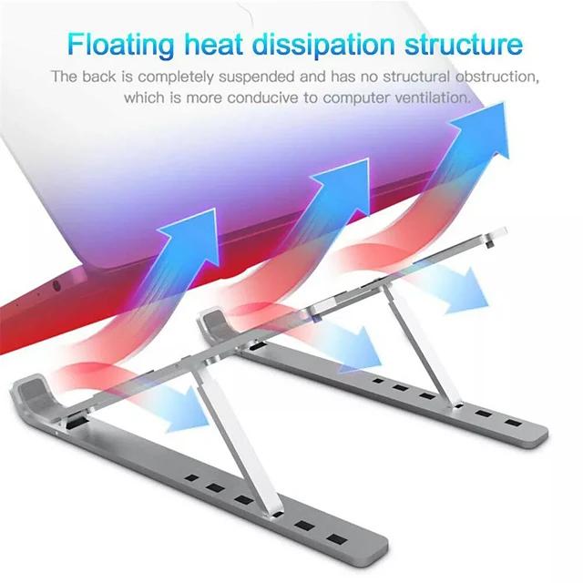 Aluminum Alloy Foldable Portable Laptop Stand Laptop Stand - Tophatter Daily Deals